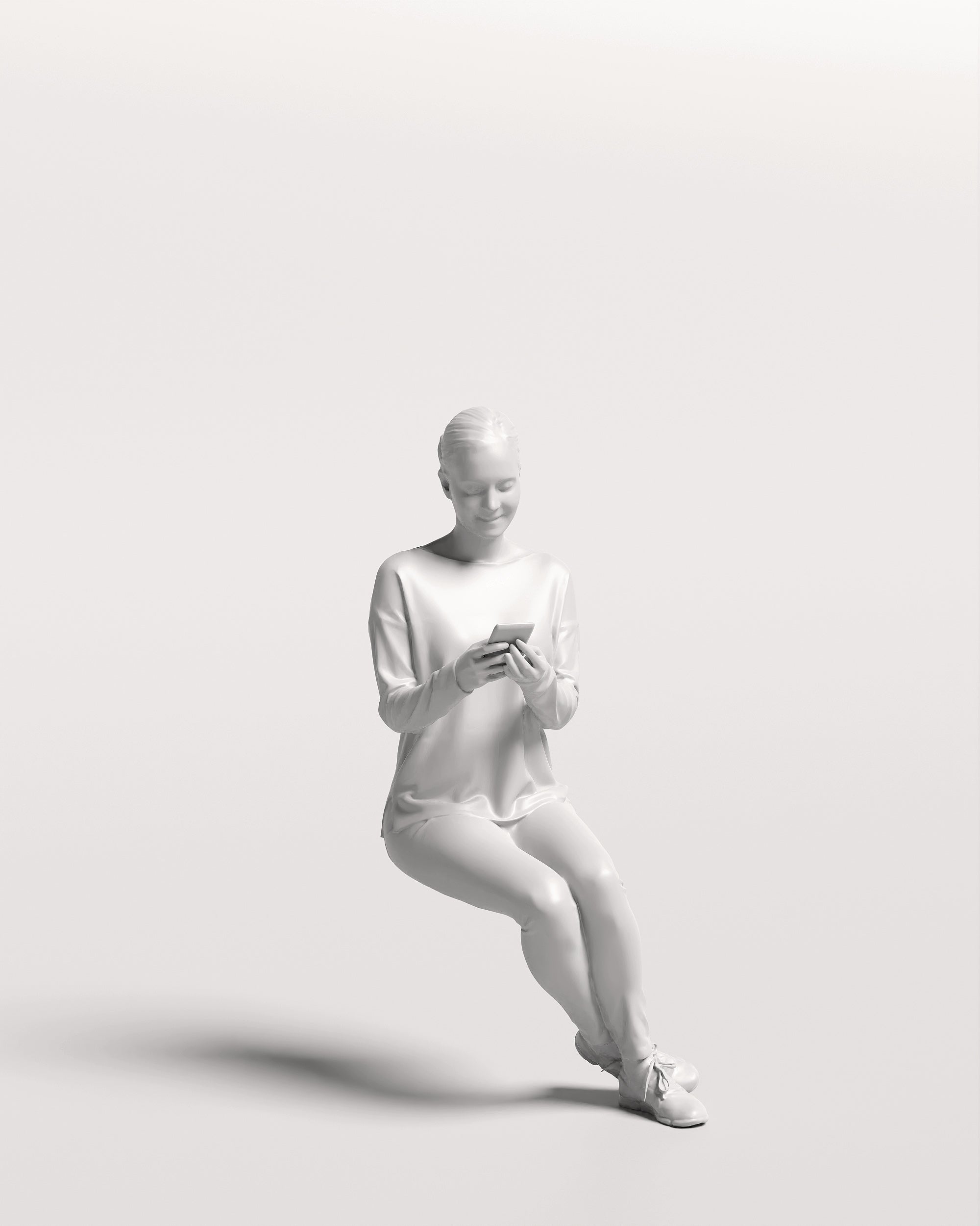 Posed 3D Model of Aga 6 (Sitting)
