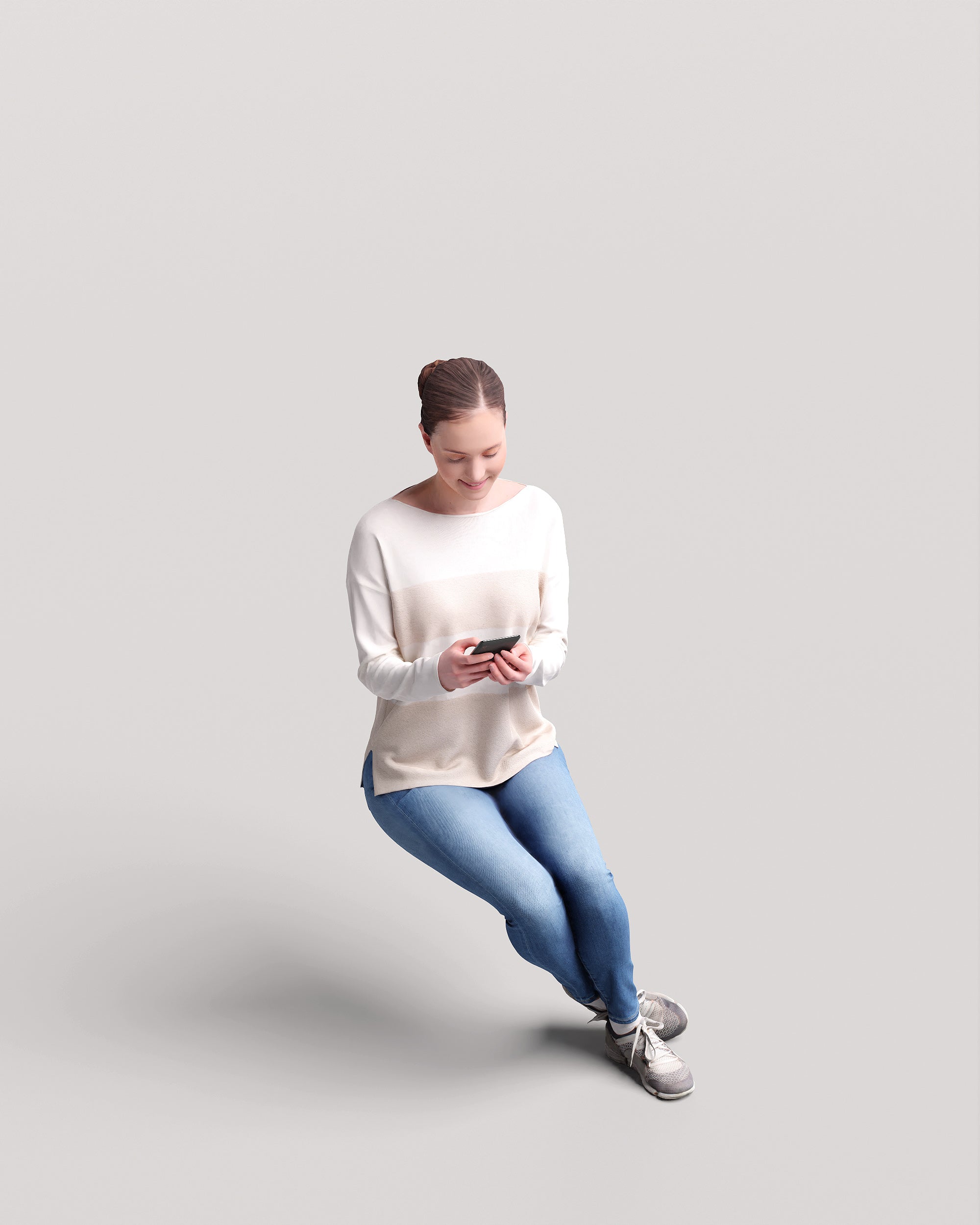 Posed 3D Model of Aga 6 (Sitting)