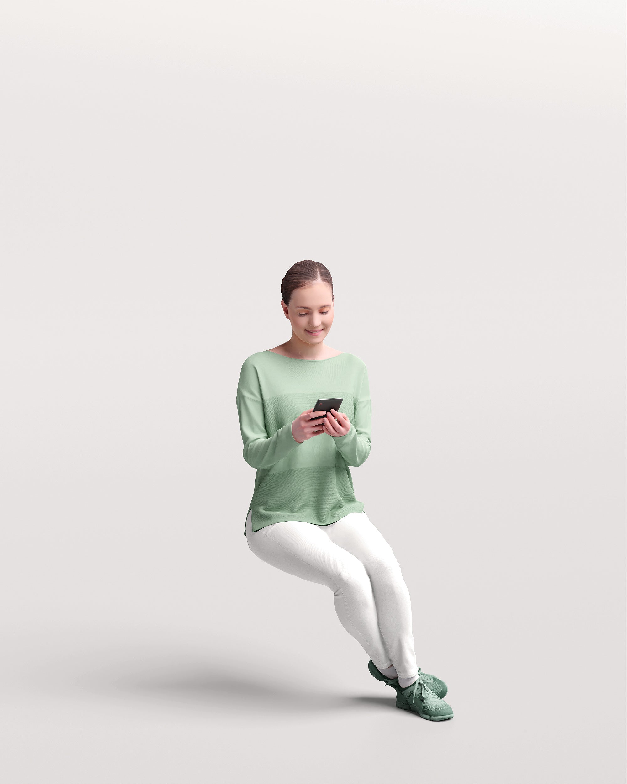 Posed 3D Model of Aga 6 (Sitting)